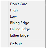 Level-Edge Trigger List