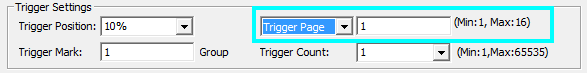 Set the Trigger Page