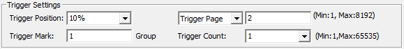 Set the Trigger Page