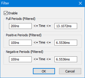 Condition parameter setting window