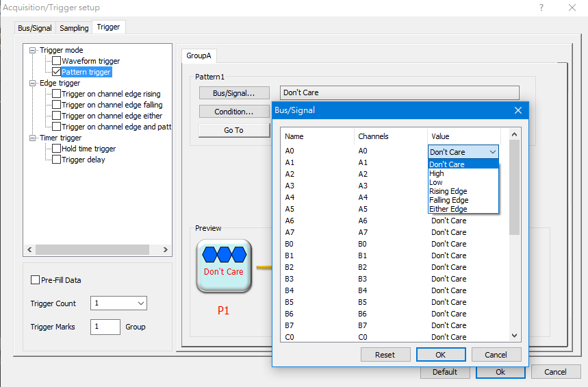 Bus/Signal dialog box